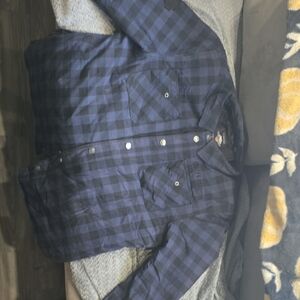 Harley-Davidson Navy Plaid Shirt Jacket